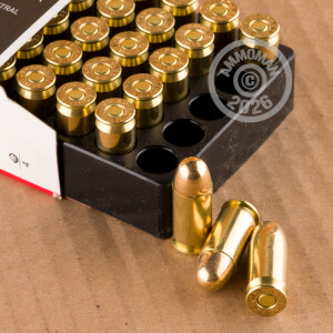 A photo of a box of Aguila ammo in .45 Automatic.