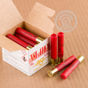 Photo detailing the 410 BORE NOBELSPORT 3" 11/16 OZ. #4 SHOT (25 ROUNDS) for sale at AmmoMan.com.
