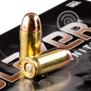 Photograph showing detail of 380 AUTO BLAZER BRASS 95 GRAIN FULL METAL JACKET #5202 (1000 ROUNDS)