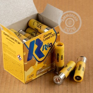 Picture of 2-3/4" 20 Gauge ammo made by Rio Ammunition in-stock now at AmmoMan.com.