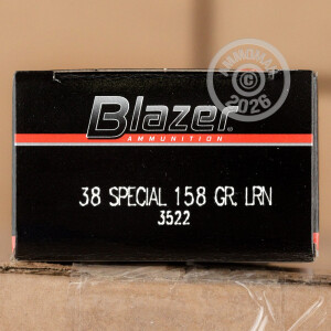 Image of 38 Special ammo by Blazer that's ideal for Subsonic, training at the range.