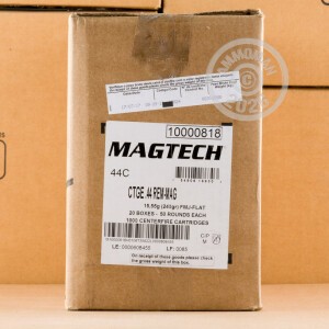 Photo detailing the 44 MAGNUM MAGTECH 240 GRAIN FMJ FN (1000 ROUNDS) for sale at AmmoMan.com.
