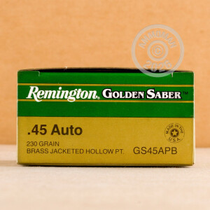 Image of Remington .45 Automatic pistol ammunition.