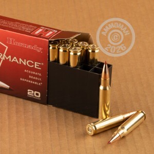 Photo detailing the 308 WIN HORNADY SUPERFORMANCE 150 GRAIN CX (20 ROUNDS) for sale at AmmoMan.com.