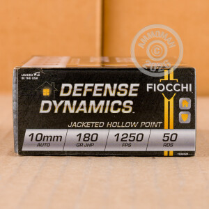 Image of 10MM FIOCCHI 180 GRAIN JHP (500 ROUNDS)