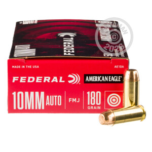 Photograph showing detail of 10MM FEDERAL AMERICAN EAGLE 180 GRAIN FMJ (1000 ROUNDS)