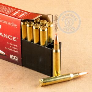 Image of Hornady 30.06 Springfield rifle ammunition.
