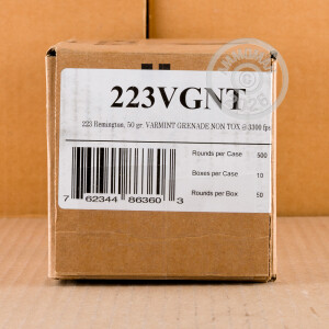 Image detailing the brass case on the Fiocchi ammunition.