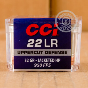  rounds of .22 Long Rifle ammo with JHP bullets made by CCI.