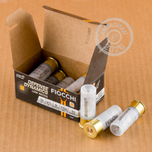 Photo detailing the 12 GAUGE FIOCCHI LOW RECOIL 2-3/4" 9 PELLETS #1 BUCKSHOT (80 ROUNDS IN FIELD BOX) for sale at AmmoMan.com.