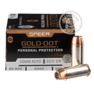 Photograph showing detail of 10MM SPEER GOLD DOT 200 GRAIN JHP (200 ROUNDS)