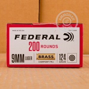 A photo of a box of Federal ammo in 9mm Luger.