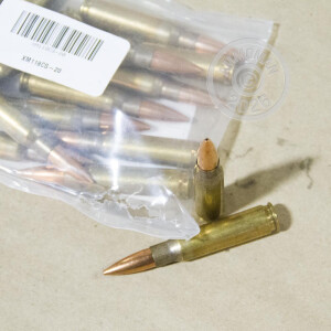 Image detailing the brass case on the Lake City ammunition.