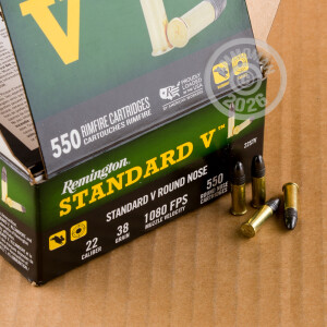  .22 Long Rifle ammo with Lead Round Nose (LRN) bullets for sale at AmmoMan.com.