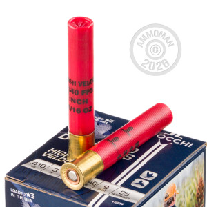 Photograph showing detail of 410 BORE FIOCCHI 3" 11/16 OZ. #9 SHOT (25 ROUNDS)