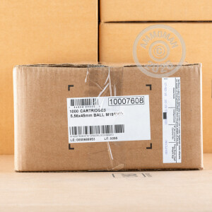 Photo of 5.56x45mm Full Metal Jacket (FMJ) ammo by Magtech for sale.