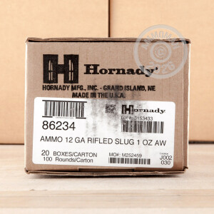 Picture of 2-3/4" 12 Gauge ammo made by Hornady in-stock now at AmmoMan.com.