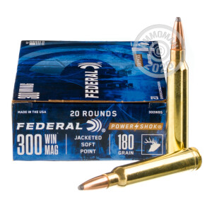 Photograph showing detail of 300 WIN MAG FEDERAL GAME SHOK 180 GRAIN SPEER HOT-CORE SP (20 ROUNDS)