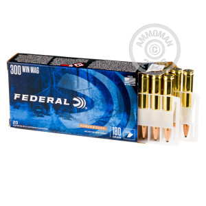 Photograph showing detail of 300 WIN MAG FEDERAL GAME SHOK 180 GRAIN SPEER HOT-CORE SP (20 ROUNDS)