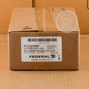 Photo of 223 Remington FMJ ammo by Federal for sale.