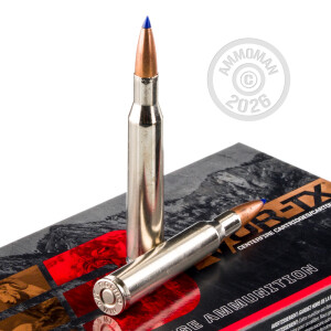 A photograph detailing the 270 Winchester ammo with Solid Copper bullets made by Barnes.