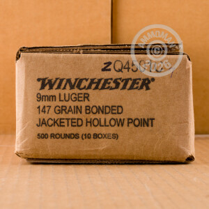 Photo of 9mm Luger JHP ammo by Winchester for sale at AmmoMan.com.