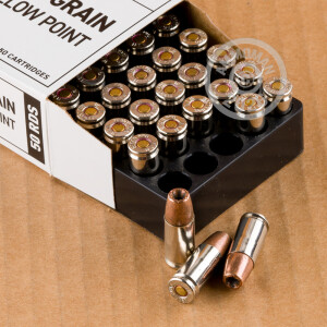 Image of 9mm Luger pistol ammunition at AmmoMan.com.