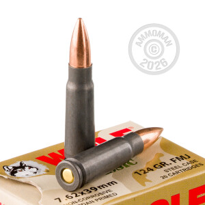 Image of 7.62X39 WOLF MILITARY 124 GRAIN FMJ (20 ROUNDS)