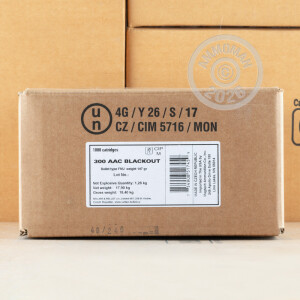 Image of 300 AAC BLACKOUT SELLIER & BELLOT 147 GRAIN FMJ (20 ROUNDS)