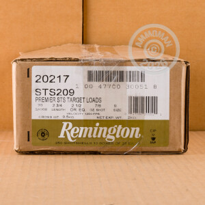 Photograph showing detail of 20 GAUGE REMINGTON PREMIER STS 2-3/4" 7/8 OZ. #9 SHOT (25 ROUNDS)
