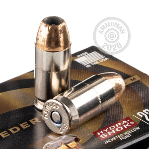 Photo detailing the 45 ACP FEDERAL HYDRA-SHOK 230 GRAIN JHP (20 ROUNDS) for sale at AmmoMan.com.