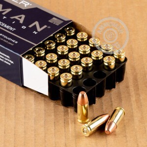 A photograph of 1000 rounds of 135 grain 9mm Luger ammo with a TMJ bullet for sale.