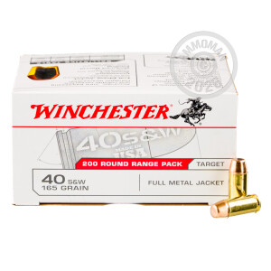 Image of .40 S&W WINCHESTER 165 GRAIN FULL METAL JACKET (200 ROUNDS)