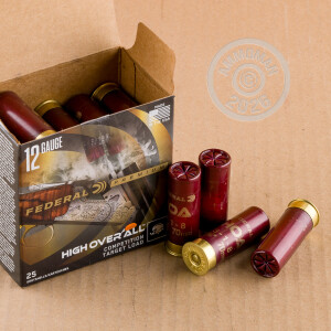 Photograph showing detail of 12 GAUGE FEDERAL HIGH OVER ALL 2-3/4" 1 OZ. #8 SHOT (25 ROUNDS)