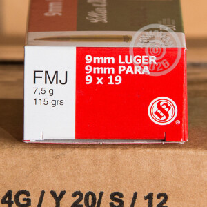 Image detailing the brass case and boxer primers on the Sellier & Bellot ammunition.