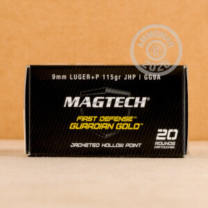 Image of 9MM LUGER +P MAGTECH GUARDIAN GOLD 115 GRAIN JHP (20 ROUNDS)