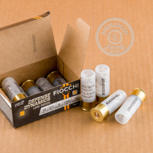 Image of the 12 GAUGE FIOCCHI LOW RECOIL 2-3/4" 9 PELLETS 00 BUCKSHOT (250 ROUNDS) available at AmmoMan.com.