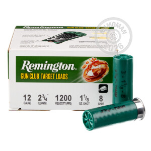 Great ammo for shooting clays, target shooting, these Remington rounds are for sale now at AmmoMan.com.