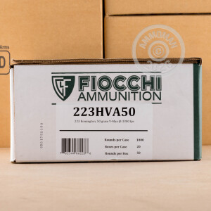 An image of 223 Remington ammo made by Fiocchi at AmmoMan.com.
