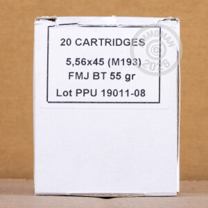 Image detailing the brass case on the Prvi Partizan ammunition.