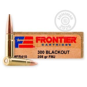 Image of 300 AAC BLACKOUT HORNADY FRONTIER 208 GRAIN FMJ (200 ROUNDS)