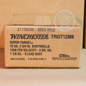 Image of 12 GAUGE WINCHESTER SUPER TARGET 2-3/4" #8 SHOT (25 ROUNDS)