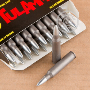 Image of 223 Remington ammo by Tula Cartridge Works that's ideal for training at the range.