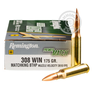 Photo of 308 / 7.62x51 Hollow-Point Boat Tail (HP-BT) ammo by Remington for sale.