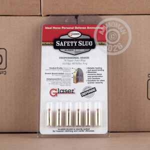 Image of 38 SUPER AUTO GLASER SILVER 80 GRAIN SAFETY SLUG (6 ROUNDS)