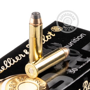 Image of the 357 MAGNUM SELLIER & BELLOT 158 GRAIN SJHP (1000 ROUNDS) available at AmmoMan.com.