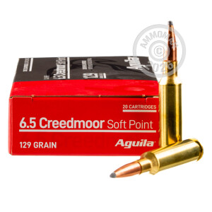Photo of 6.5MM CREEDMOOR soft point ammo by Aguila for sale.