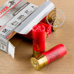 Photograph showing detail of 12 GAUGE WINCHESTER SUPER-X 2 3/4" #4 BUCKSHOT (5 ROUNDS)