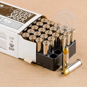 Photograph showing detail of 38 SPECIAL REMINGTON GOLDEN SABER 125 GRAIN JHP (500 ROUNDS)