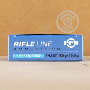 Photo of 6.5 x 55 Swedish FMJ ammo by Prvi Partizan for sale.